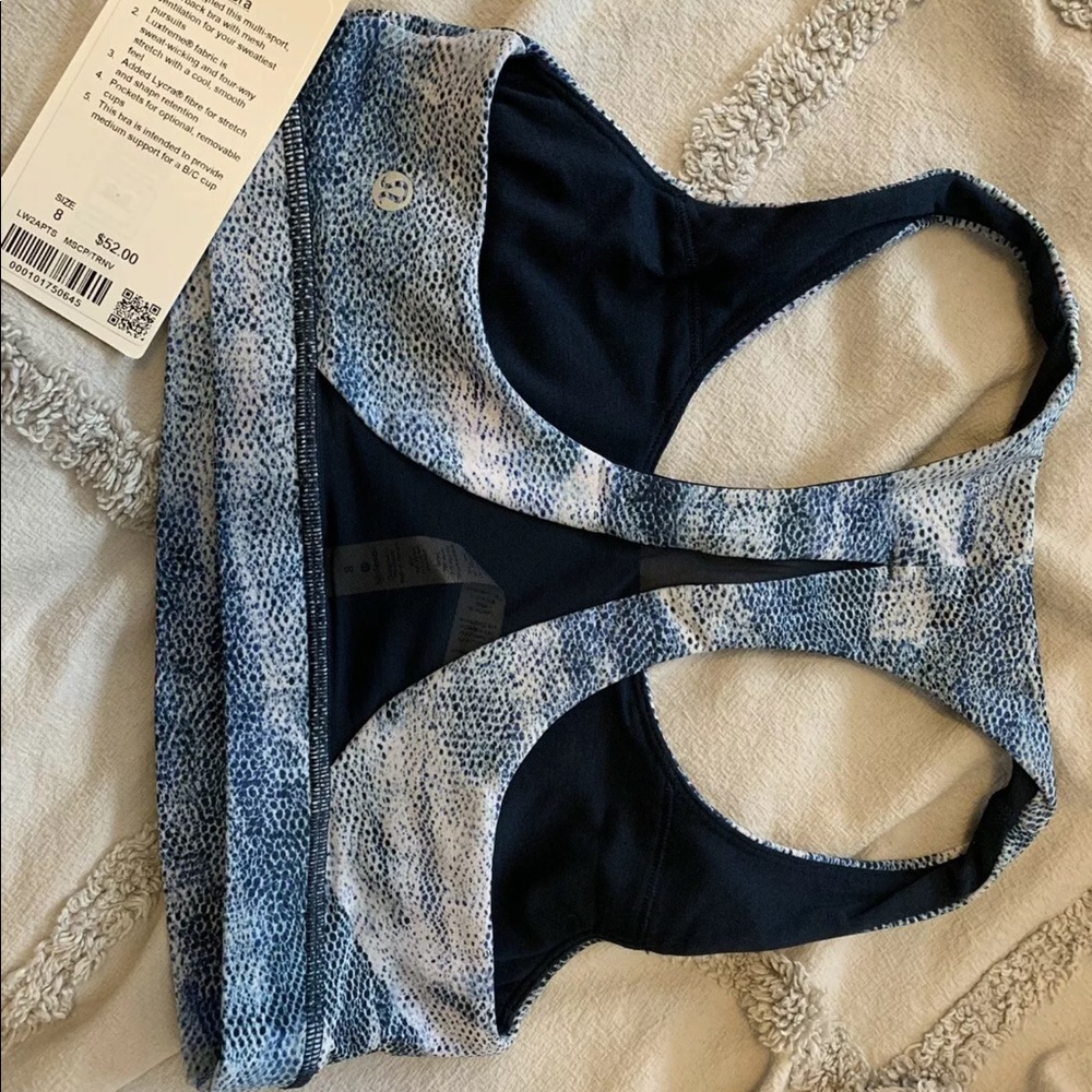 Lululemon invigorate bra mesh scape NEW 6 8 medium - Picture 3 of 5
